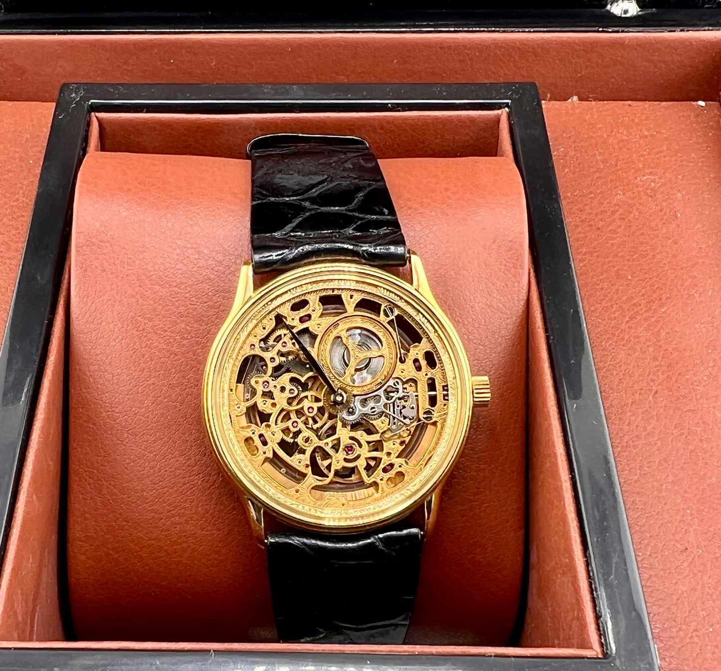 Audemars Piguet Skeleton BA4232 NOS condition very rare 35mm yellow gold