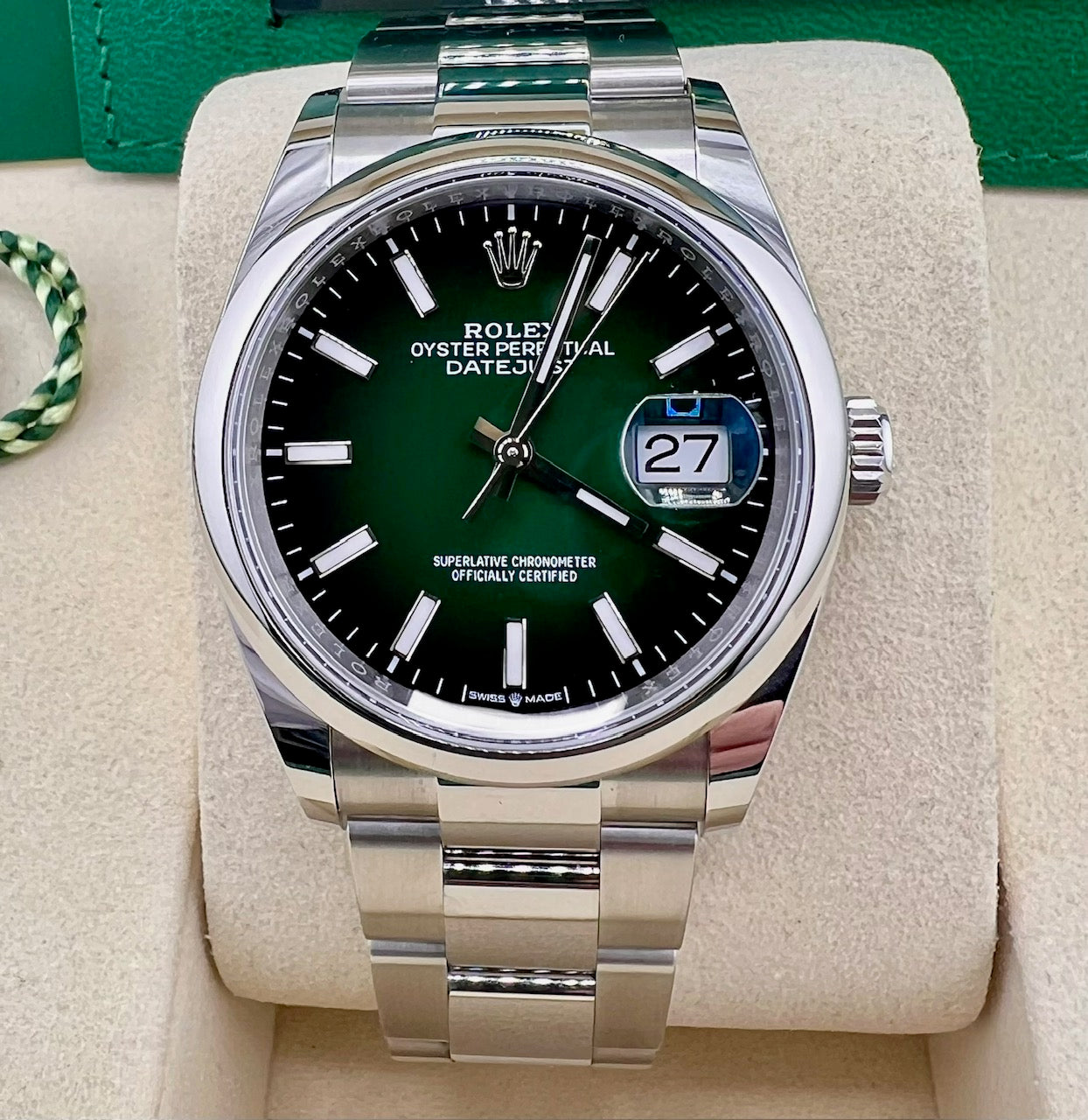 Rolex Datejust 36mm 126200 Ombrè Dial 2026 36mm Oyster