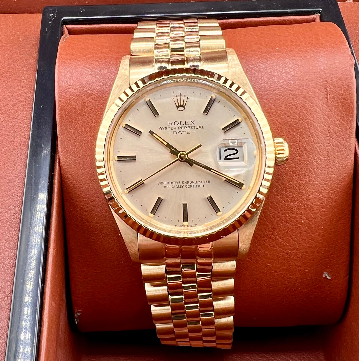 Rolex Oyster Perpetual Date 34mm 15038 Jubilèe 1981 only watch