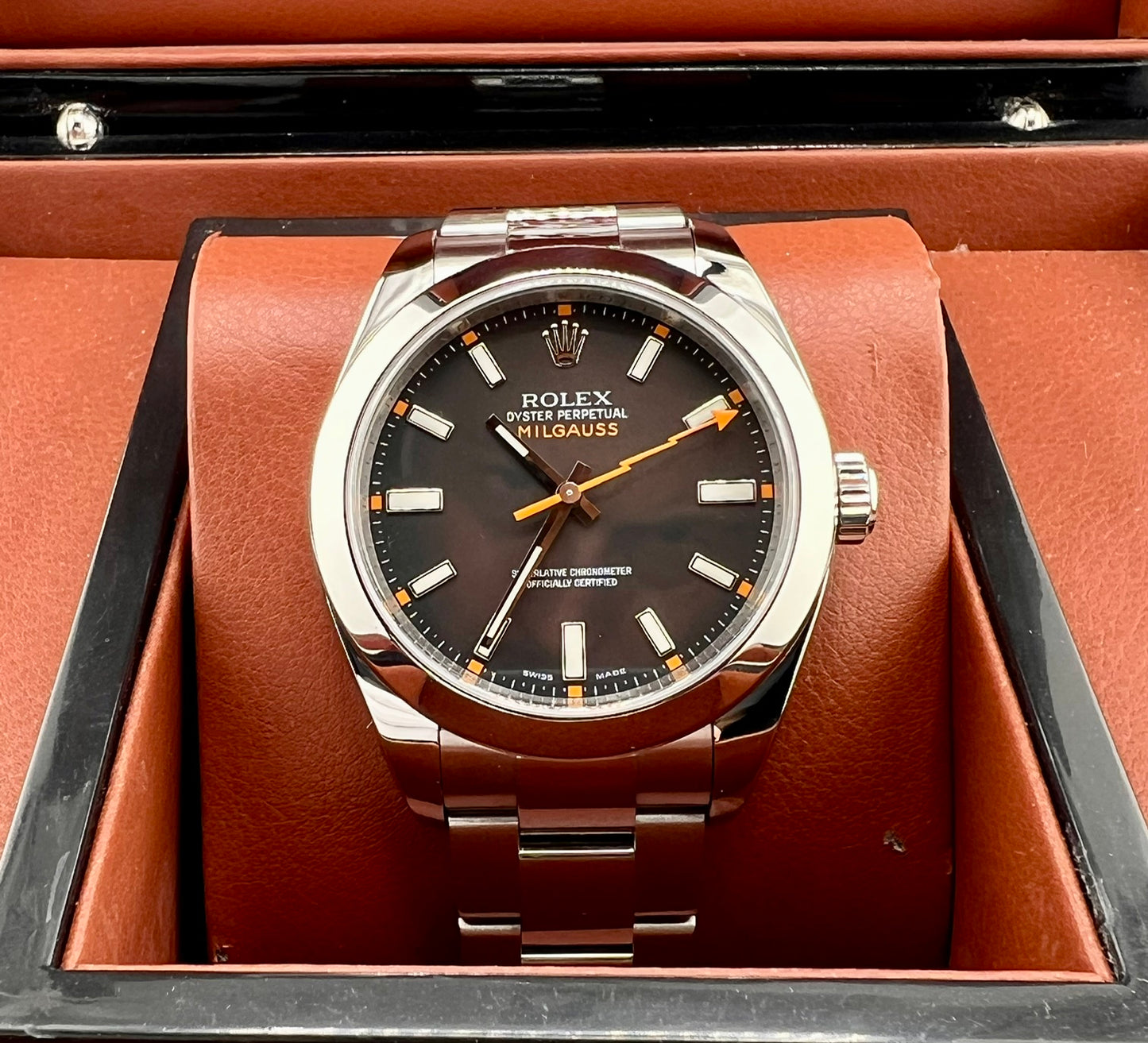 Rolex Milgauss 116400 Black Dial 2008 only watch 40mm