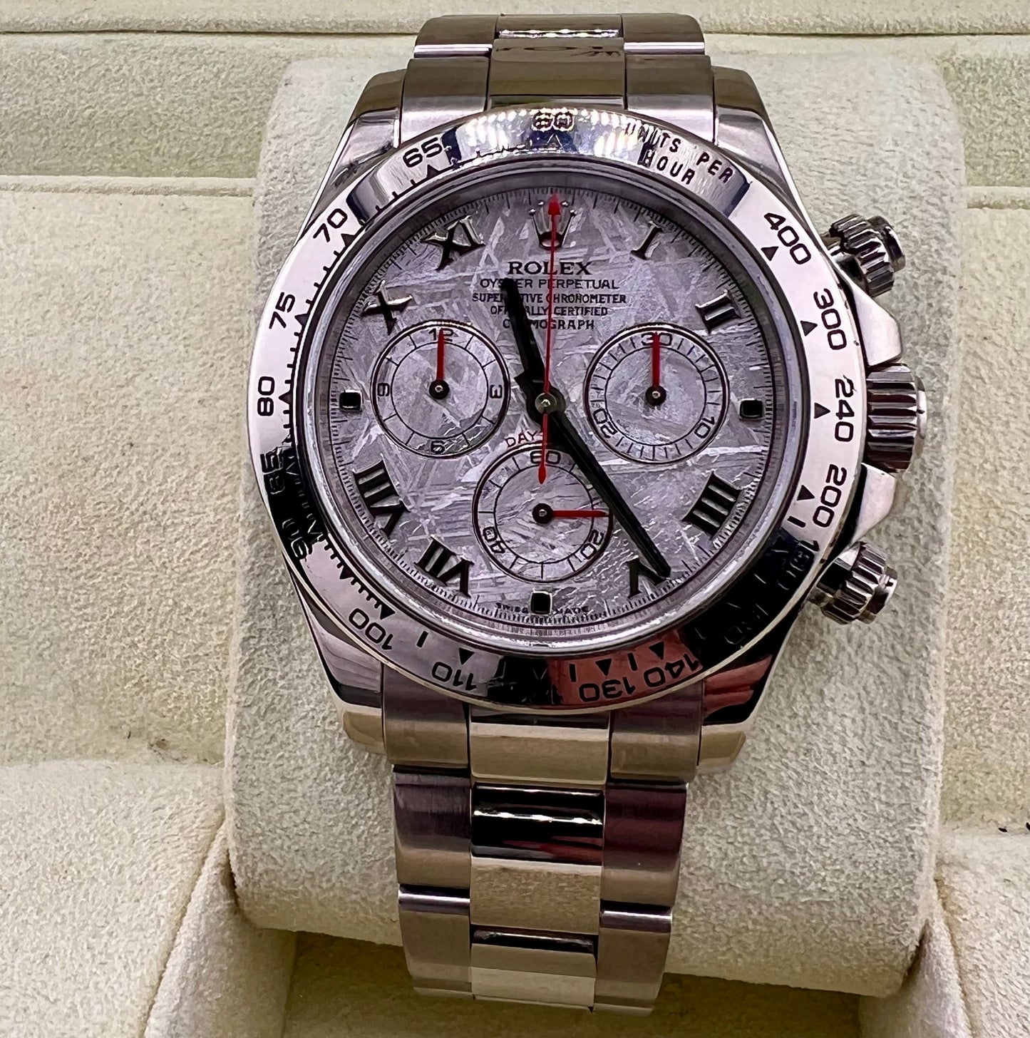 Rolex Daytona 116509 Meteorite Dial 2008 No Box No Paper Rolex 10links