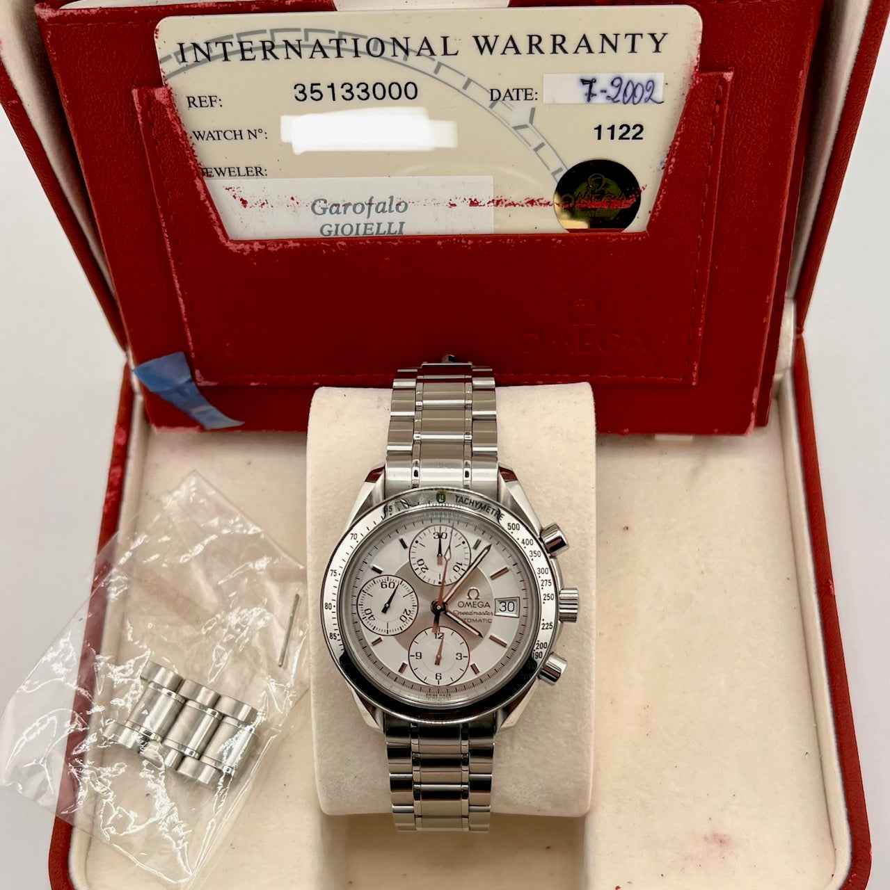 Omega Speedmaster Date 3513.30.00 Full Set 2002 39mm