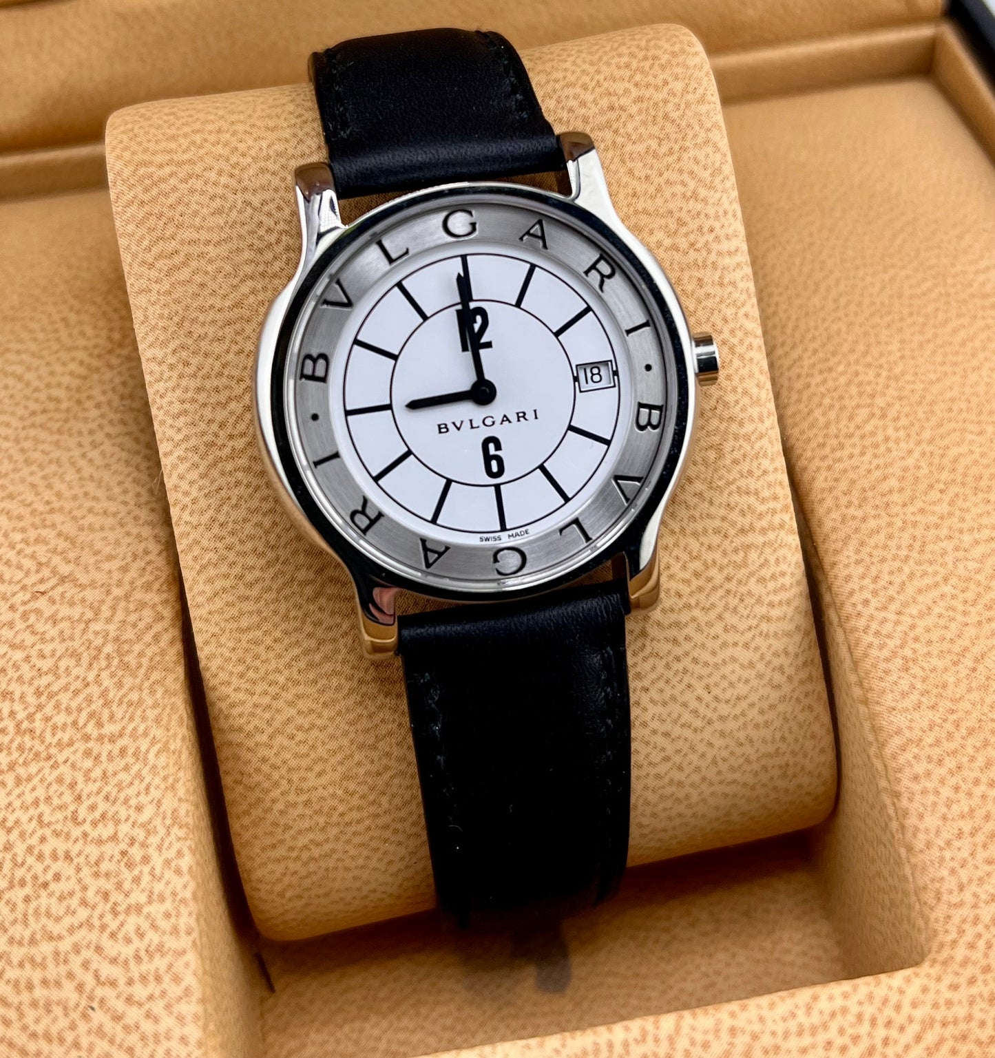 Bulgari Solotempo ST 35 S only watch 35mm quartz