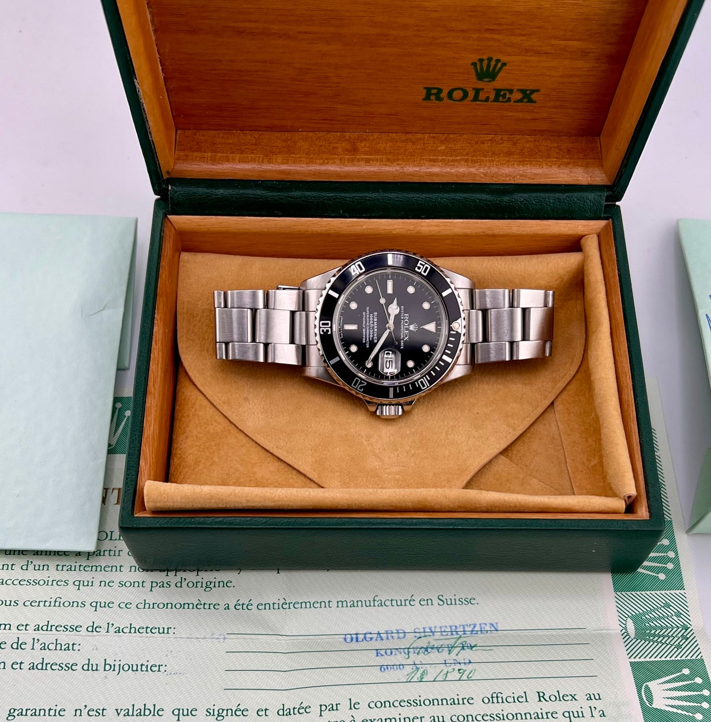 Rolex Submariner Date 16800 1988 Full Set (Svezia)