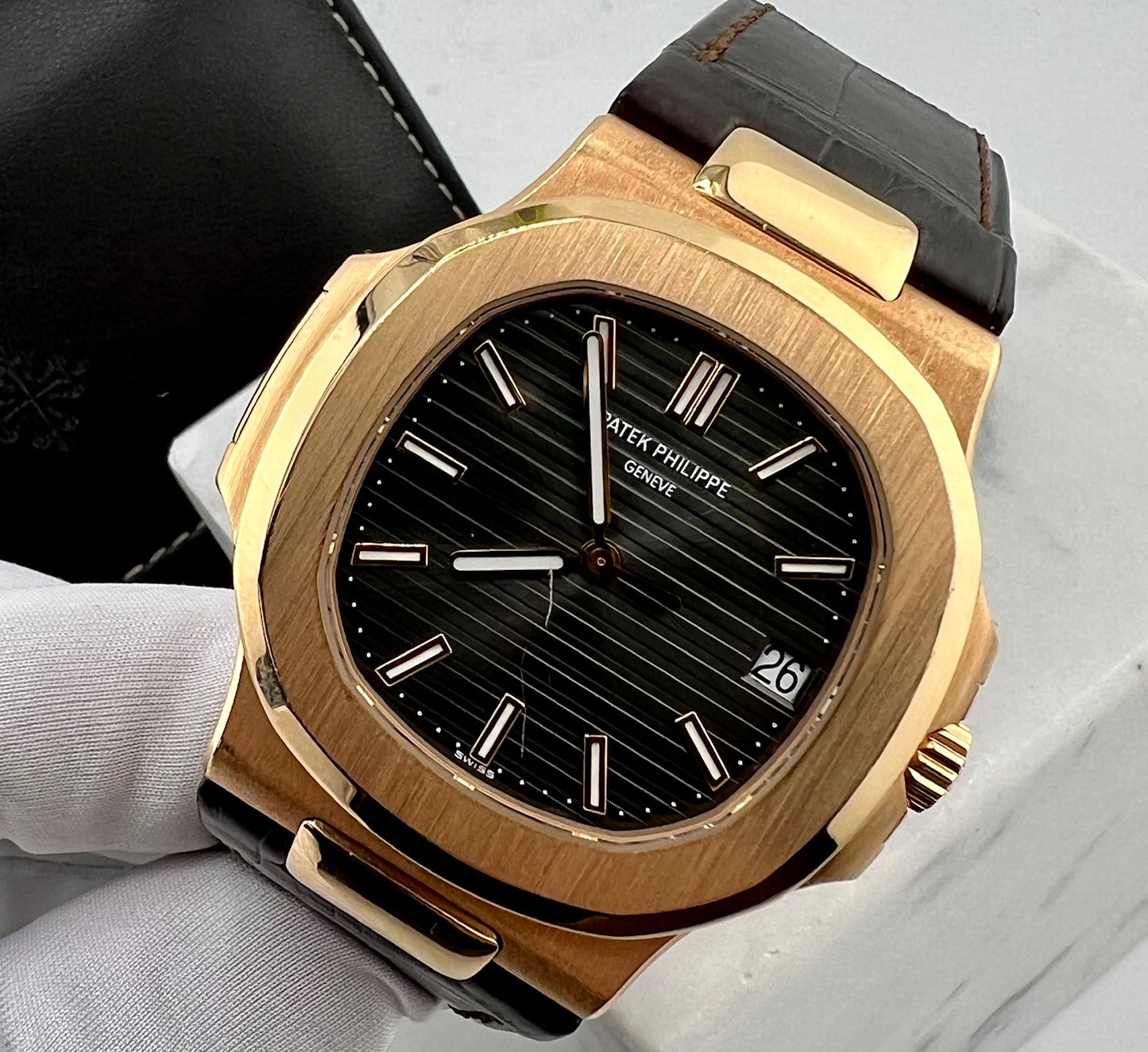 Patek Philippe Nautilus 5711R-001 Rose Gold only watch 2009