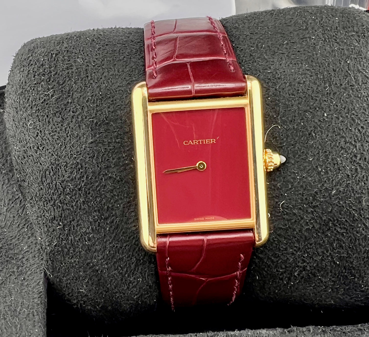 Cartier Tank Louis Cartier Large Red Full Set New 2026