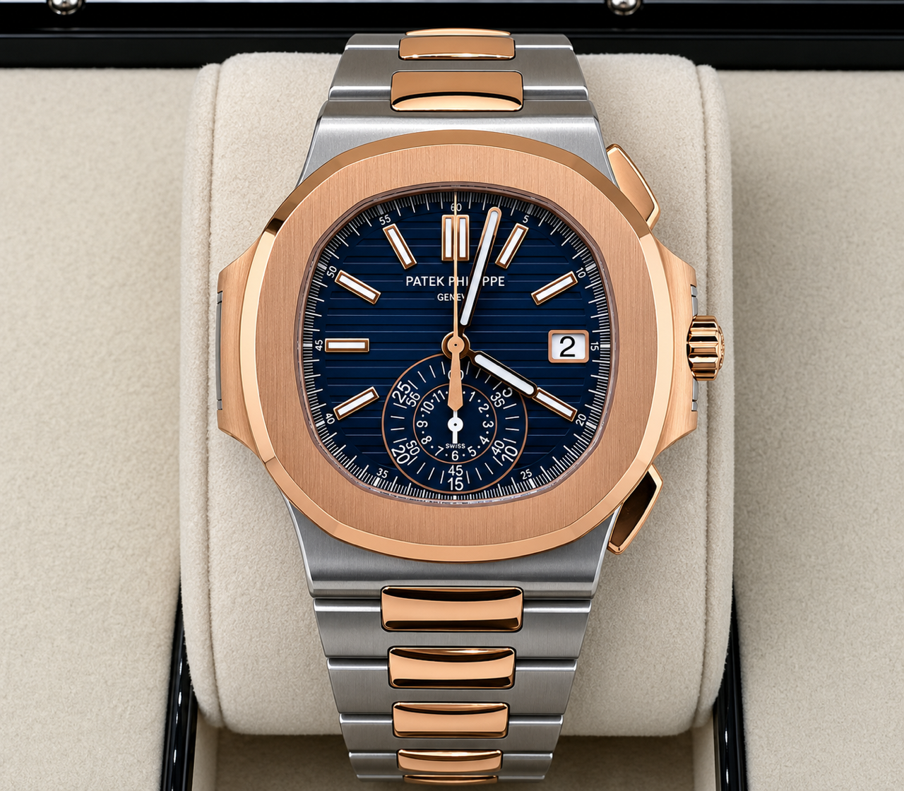 Patek Philippe Nautilus 5980/1AR blue dial 2023 like new full set