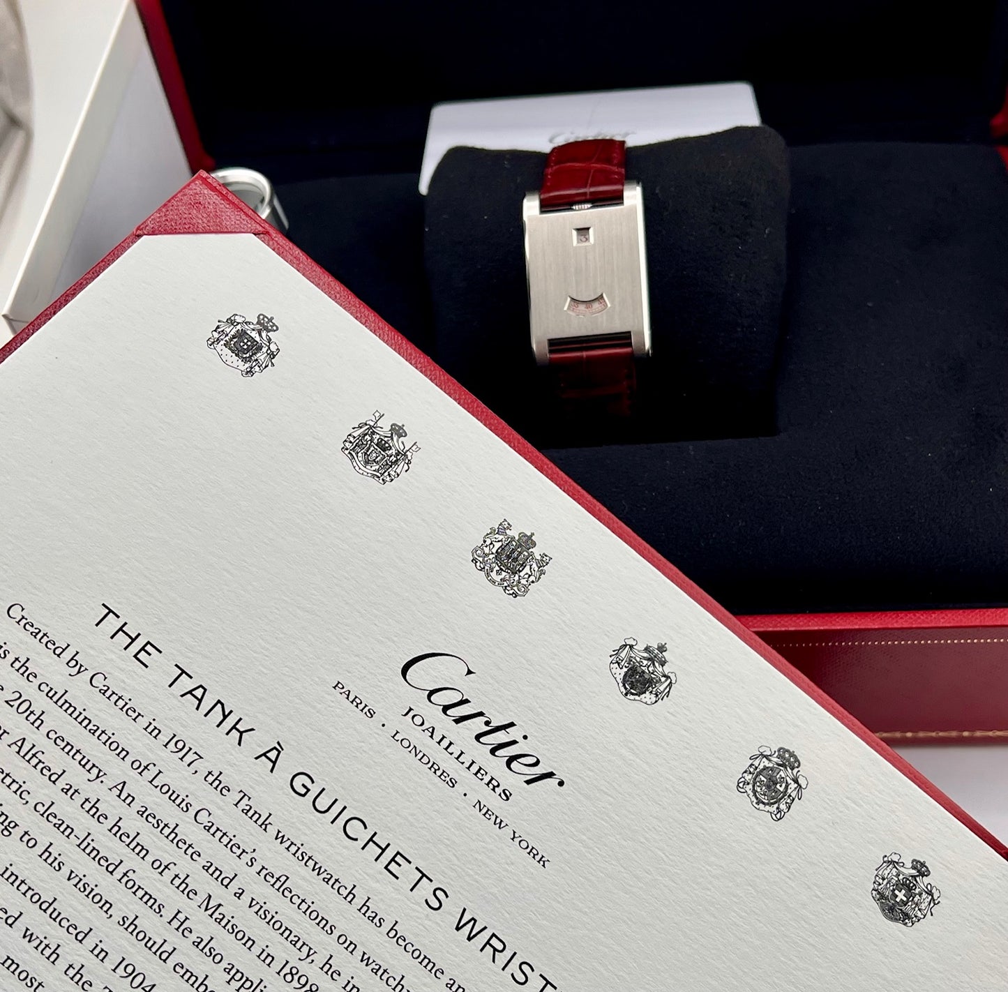 Cartier Tank A Guichet (2026) Guichets NEW WGTA0236 Platinum 24.8 x 37.6 mm