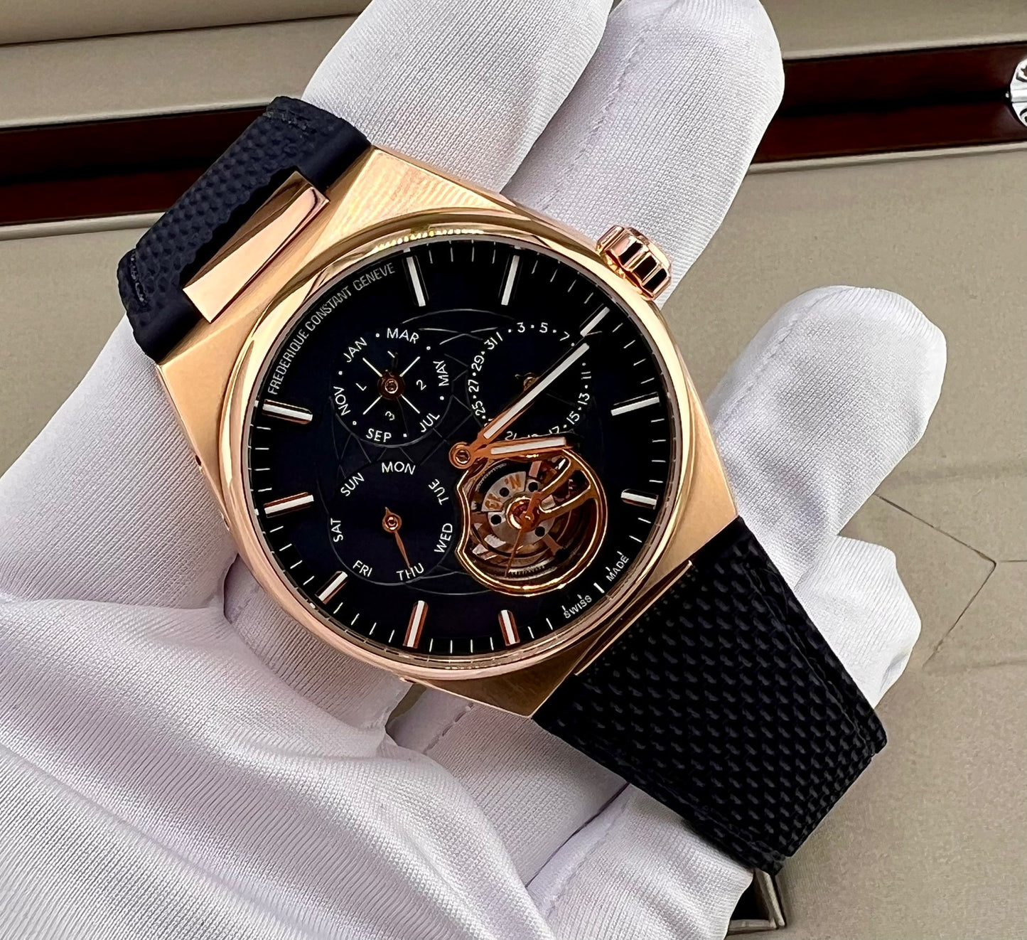 Frederique Constant Highlife Tourbillon Perpetual Calendar Manufacture Rose gold new 2025