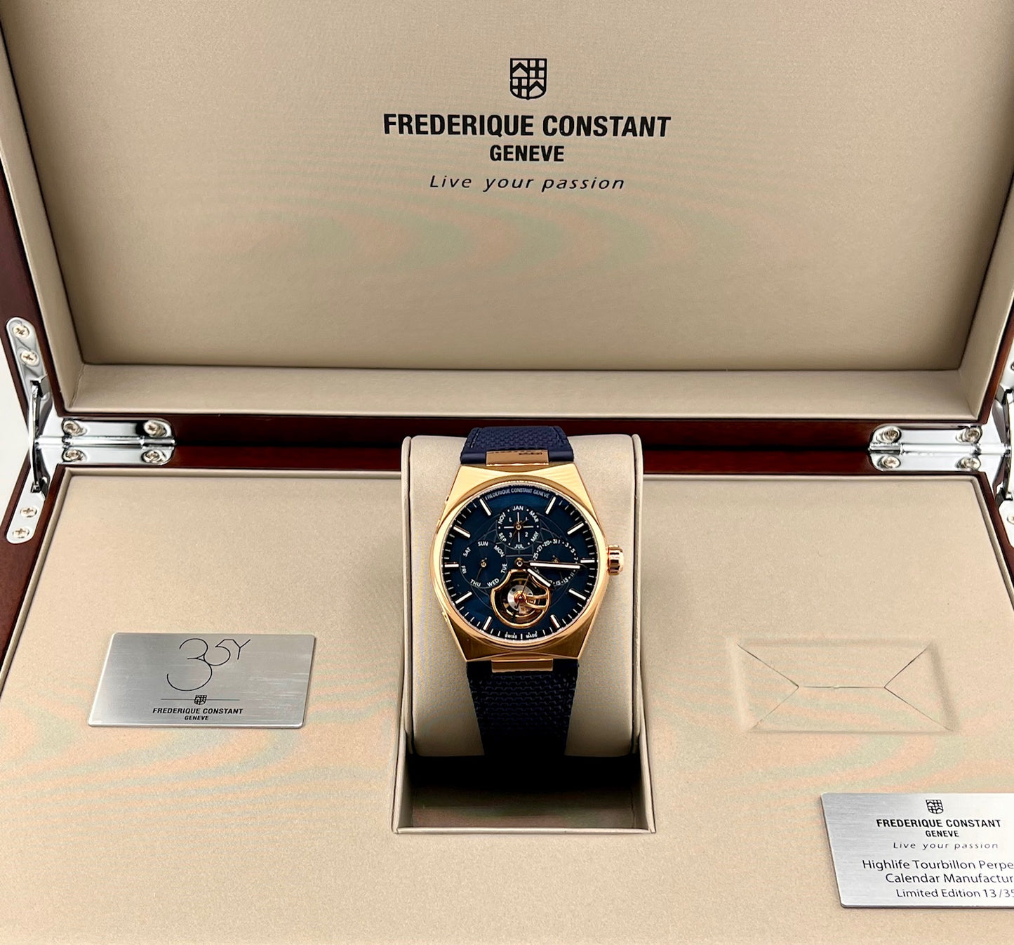 Frederique Constant Highlife Tourbillon Perpetual Calendar Manufacture Rose gold new 2025