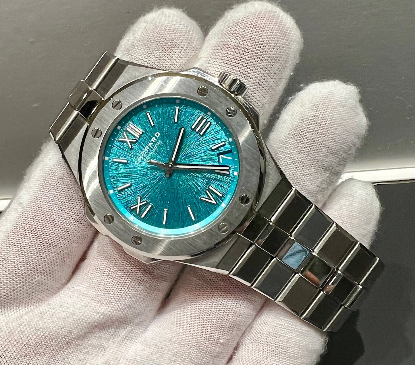 Chopard Alpine Eagle Large 2022 like new Maritime blue dial