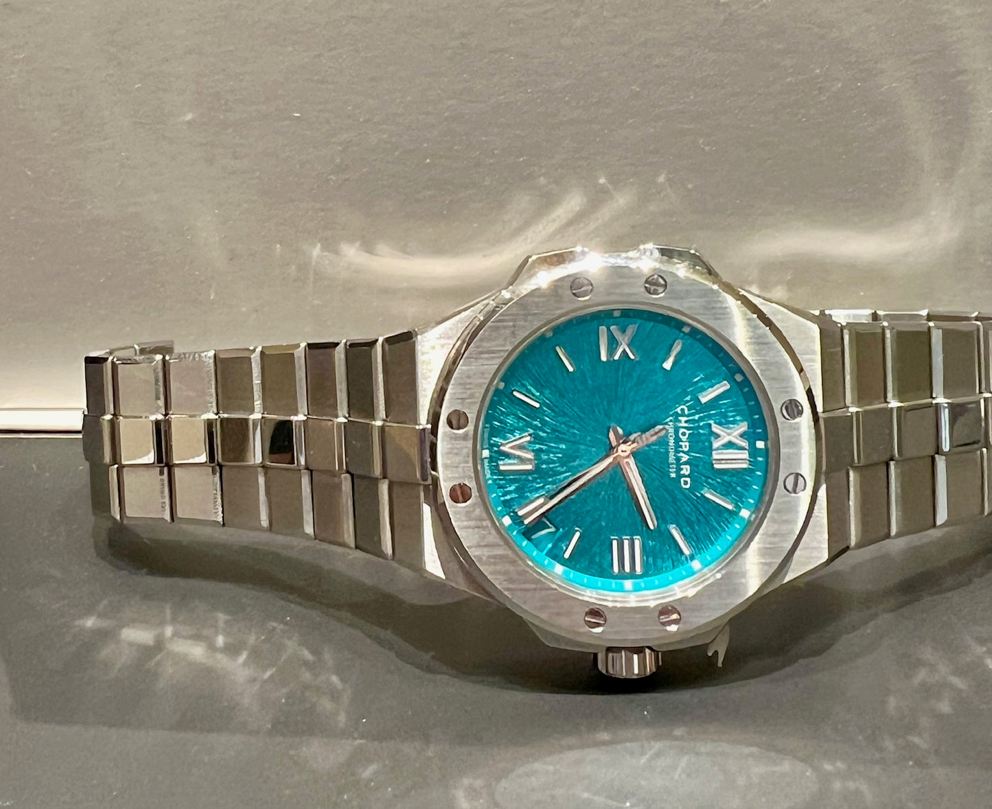 Chopard Alpine Eagle Large 2022 like new Maritime blue dial