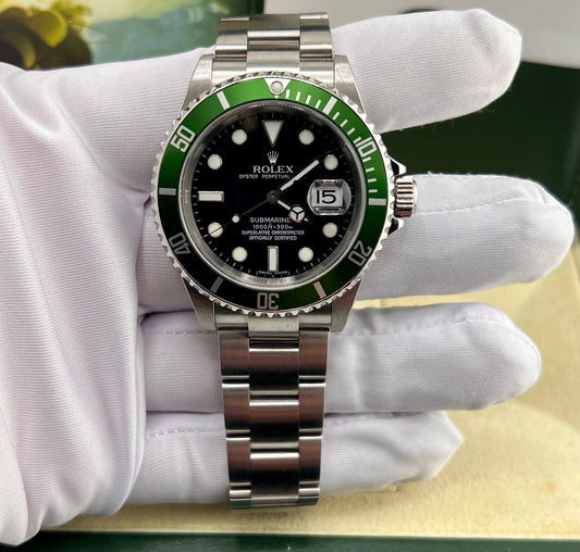 Rolex Submariner "Kermit" 16610LV Full Set Like New 2005 (Grecia)