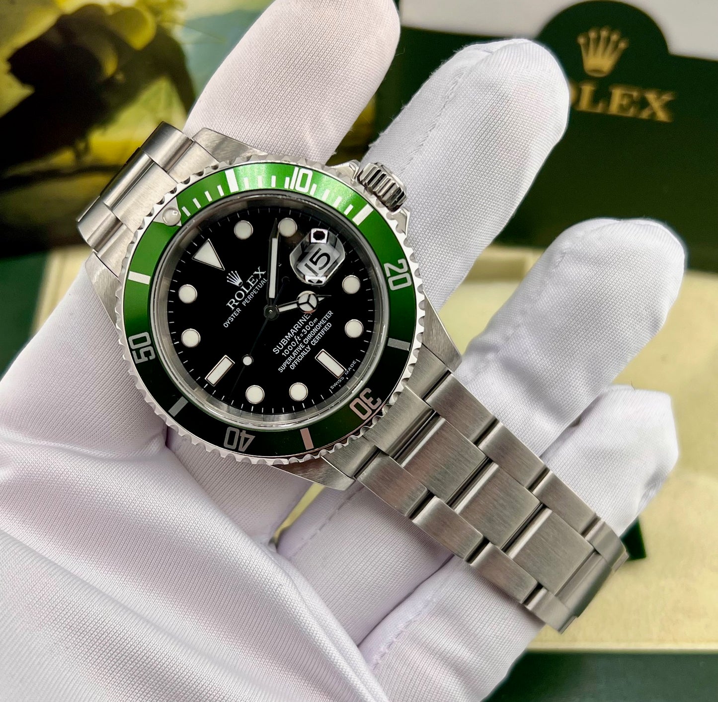 Rolex Submariner "Kermit" 16610LV Full Set Like New 2005 (Grecia)