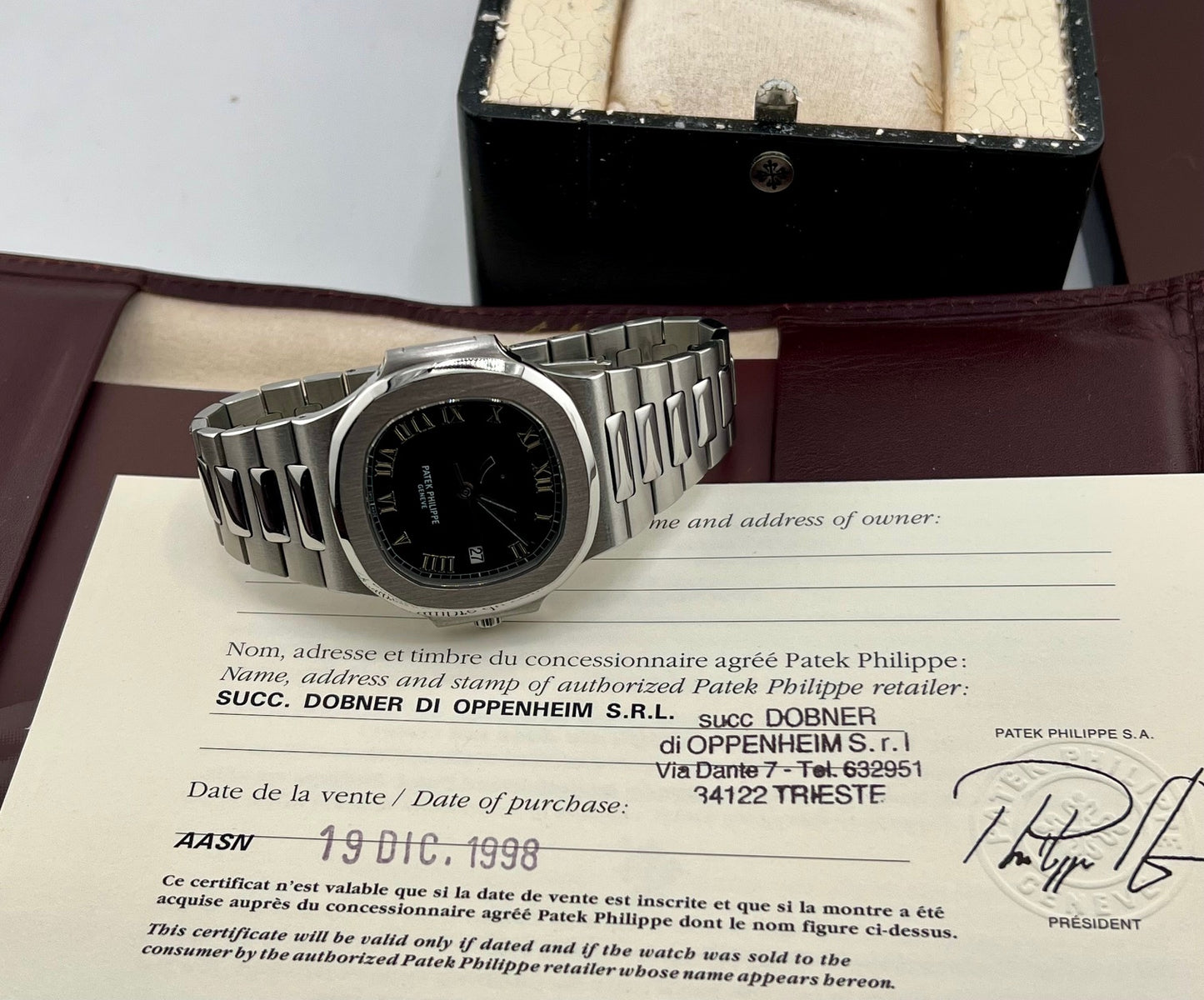 Patek Philippe Nautilus 3710/1A Full Set 1998 Ita 42mm