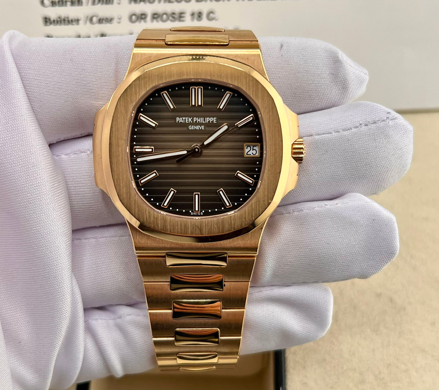 Patek Philippe Nautilus 5711/1R Box&Paper ''chocolate'' Cal. 330 like new Ita 2021