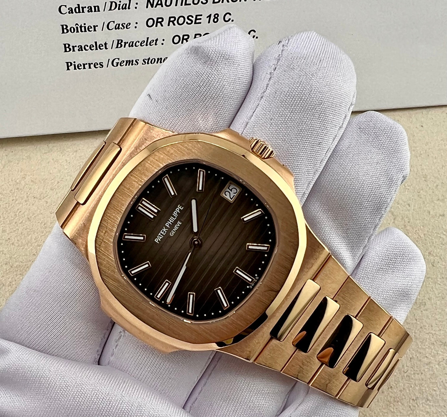 Patek Philippe Nautilus 5711/1R Box&Paper ''chocolate'' Cal. 330 like new Ita 2021