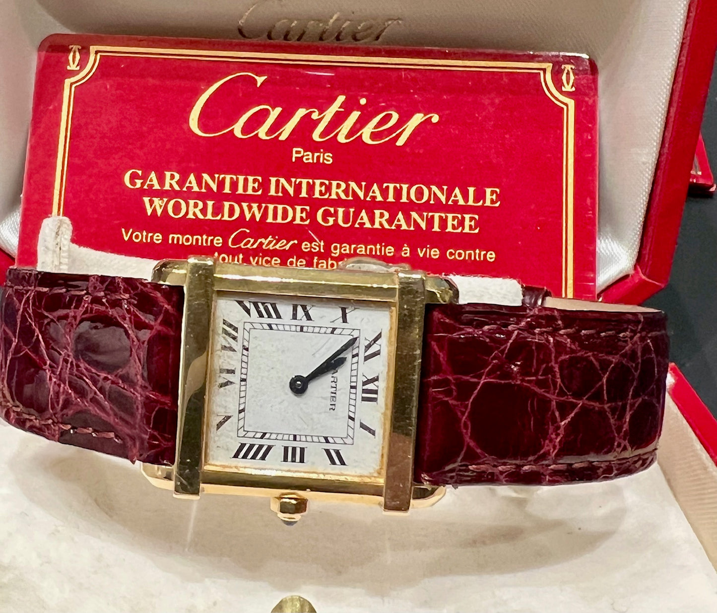 Cartier Montre Cartier Tank En Chinoise Vers 8105 full set Quarz