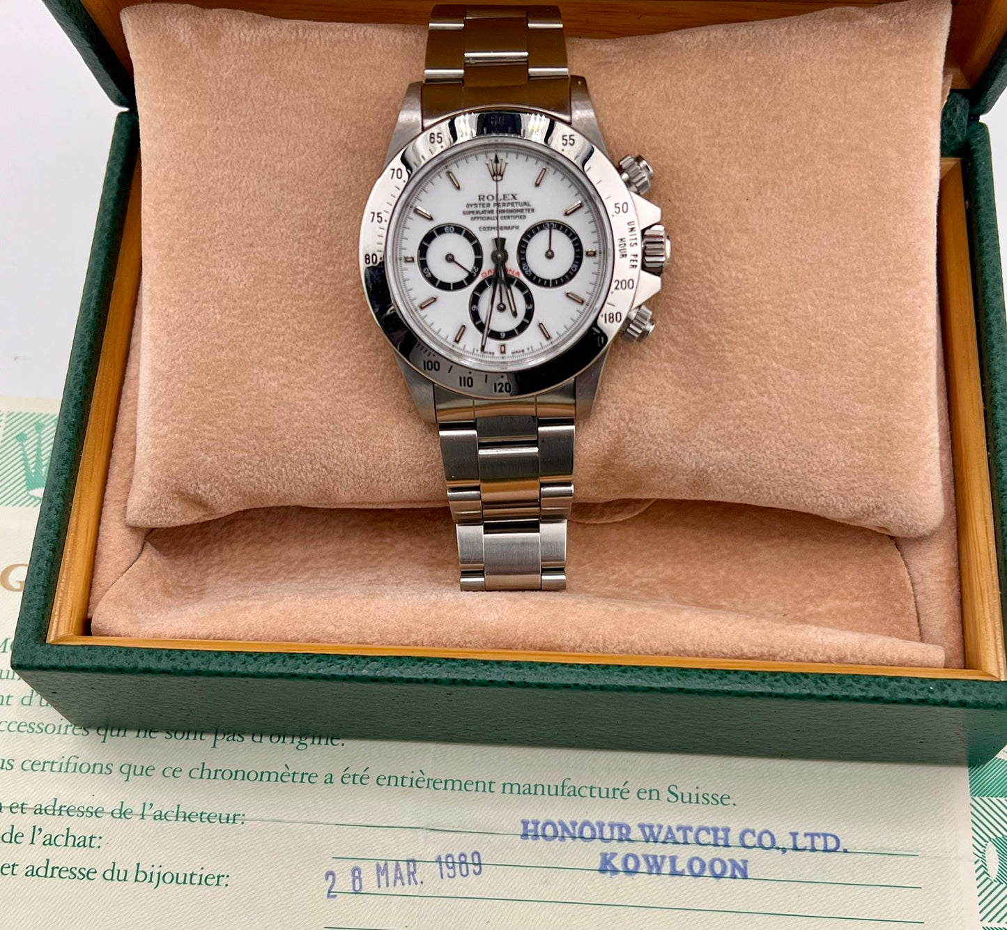 Rolex Daytona 16520 Zenith R Serial ''Porcellana'' Dial 1989