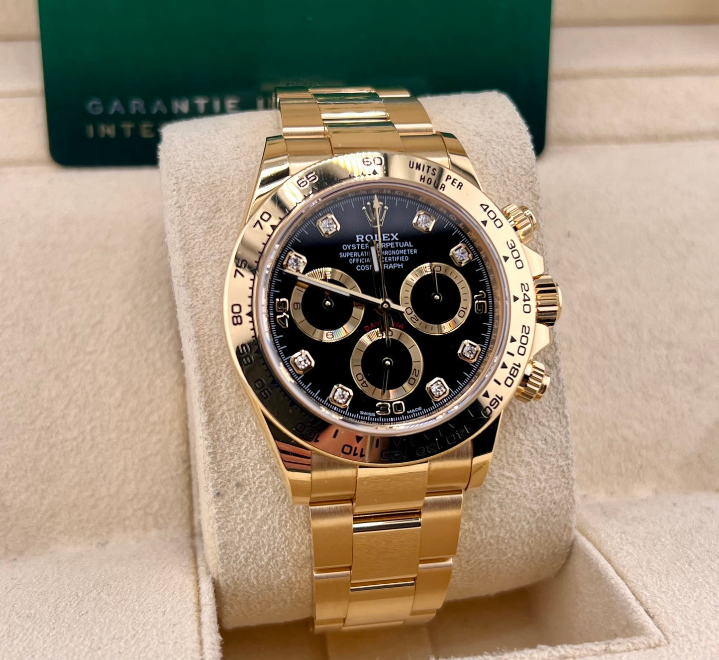 Rolex Daytona 116508 Black Dial Diamond index 2023 11 links 1/2