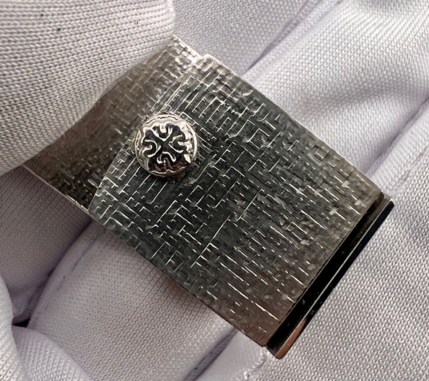 Patek Philippe Gondolo 3571 White Gold Blue Linen Dial guilloché 26x26mm no paper Patek