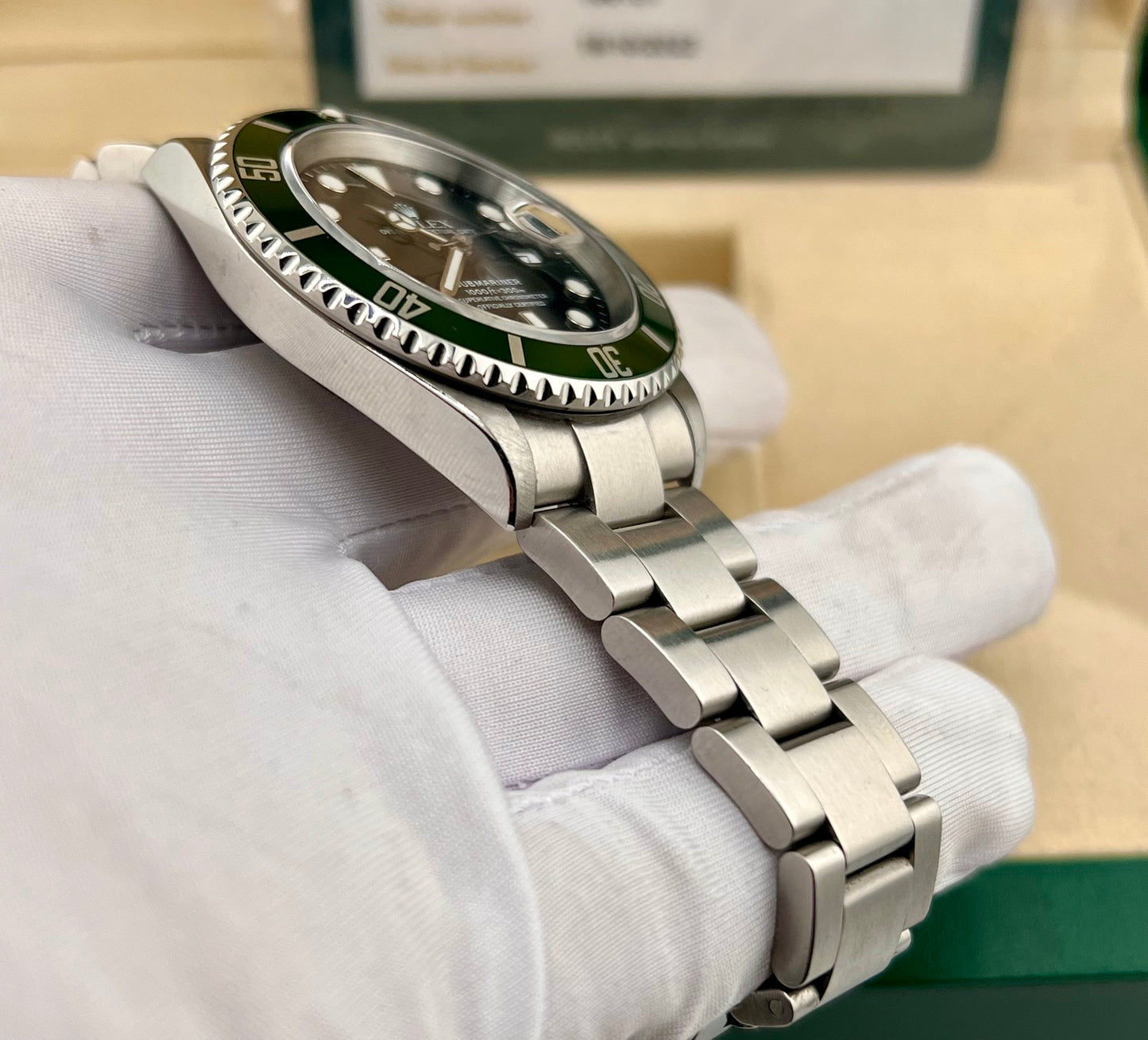 Rolex Submariner "Kermit" 16610LV 2004 No Paper Rolex Service 2022