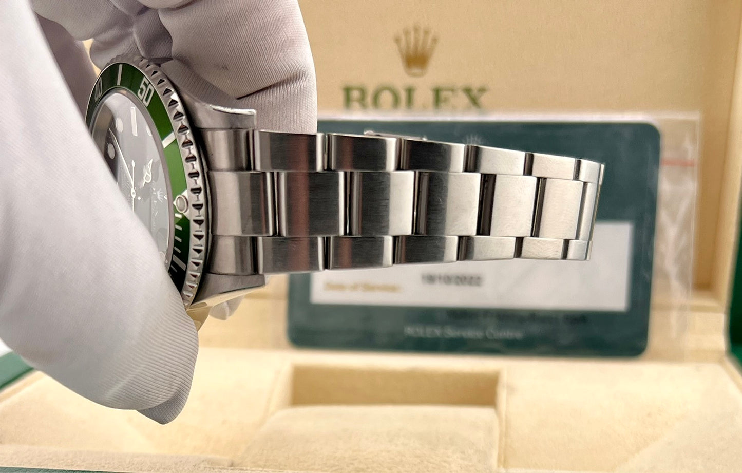 Rolex Submariner "Kermit" 16610LV 2004 No Paper Rolex Service 2022