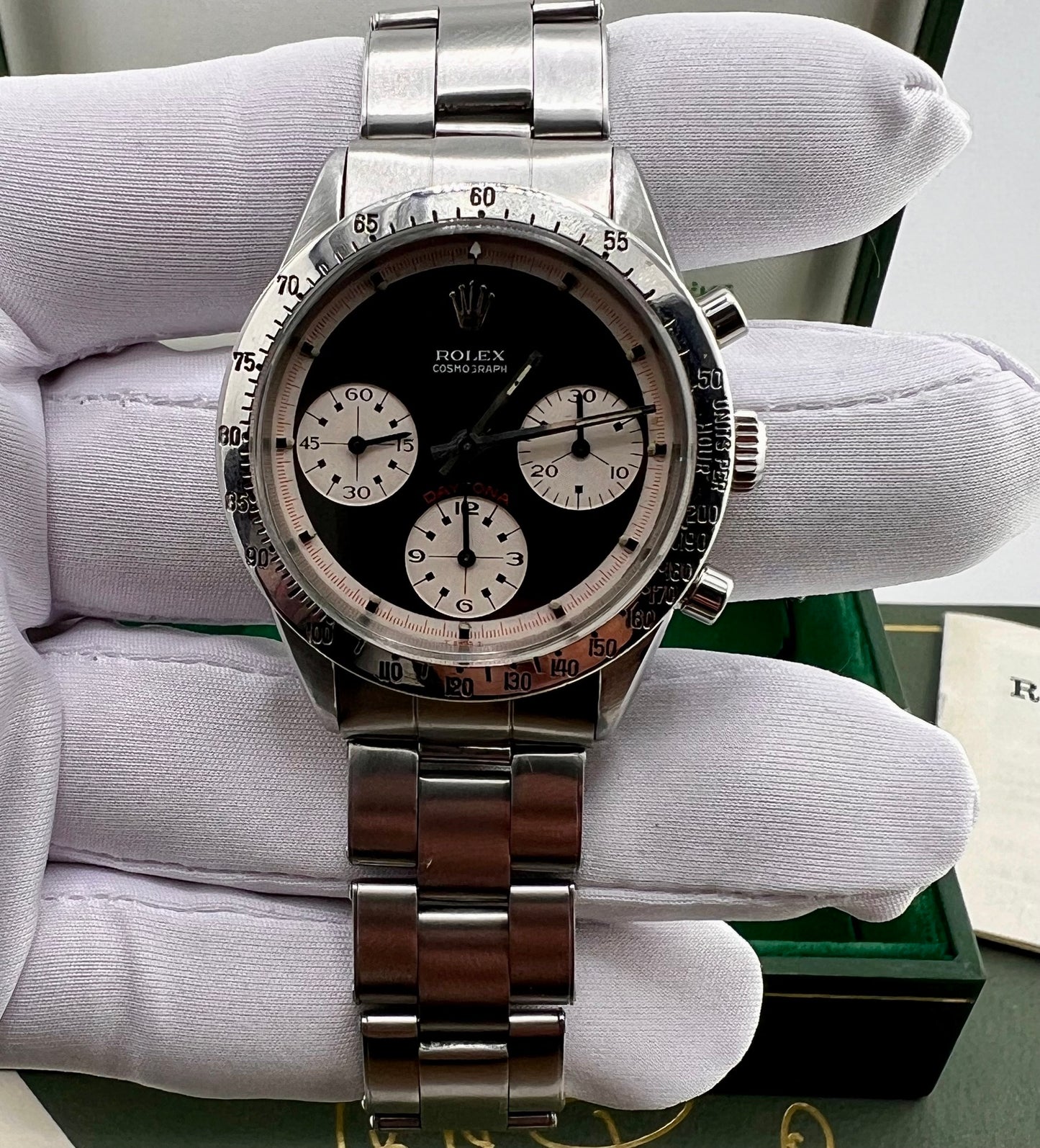 Rolex Daytona 6239 Paul Newman 1967 Box&Paper + Expertise