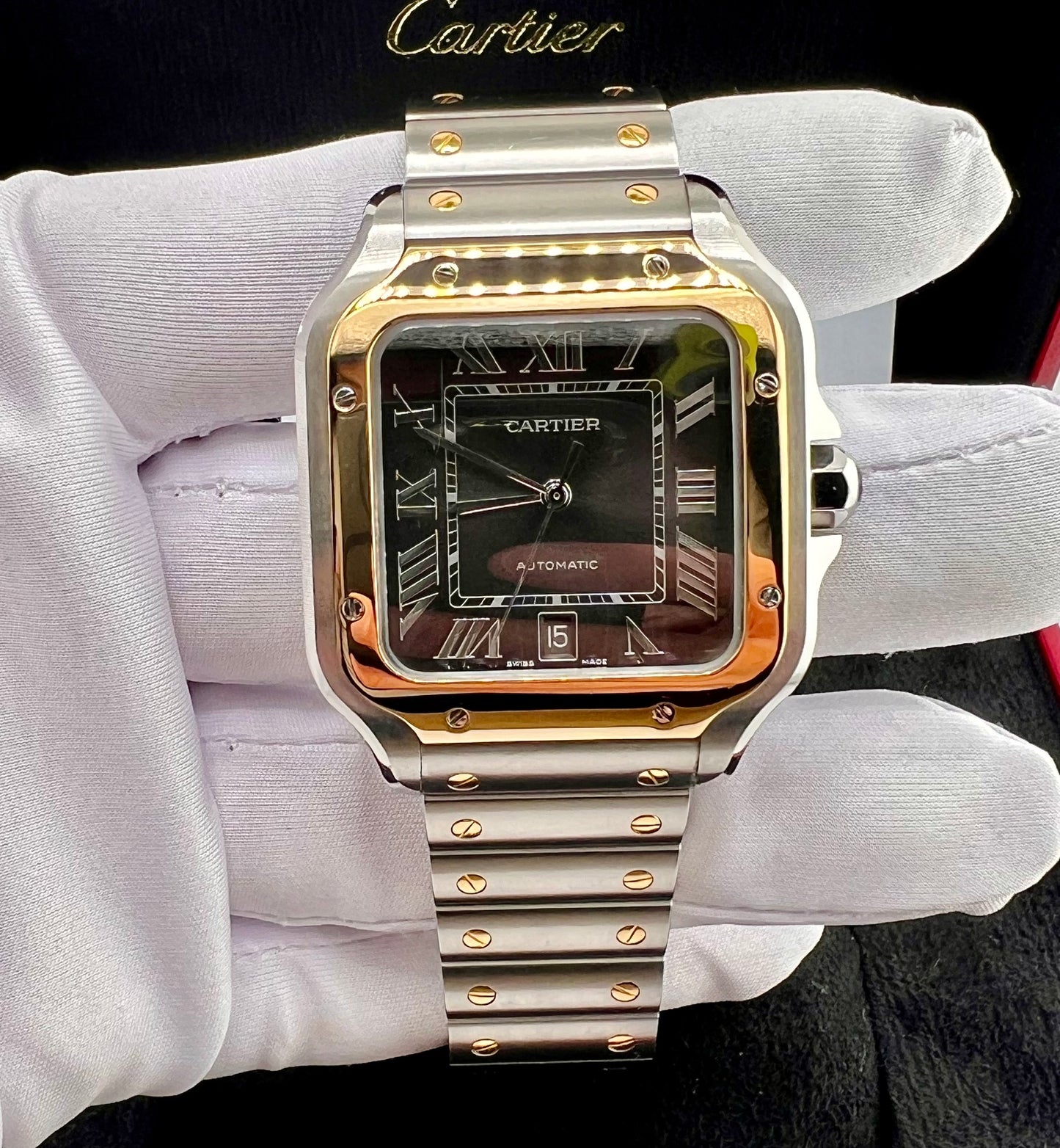 Cartier Santos De Cartier Grey Dial 2024 W2SA0030