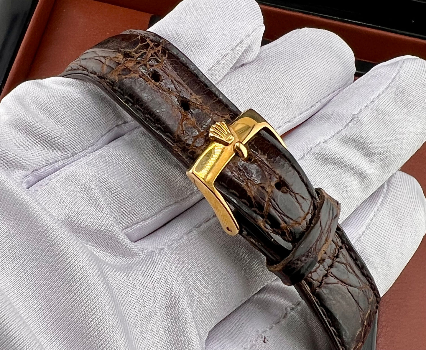 Rolex Day-Date 36mm 1803 Champagne Dial 1977 (Vetro zaffiro) solo orologio