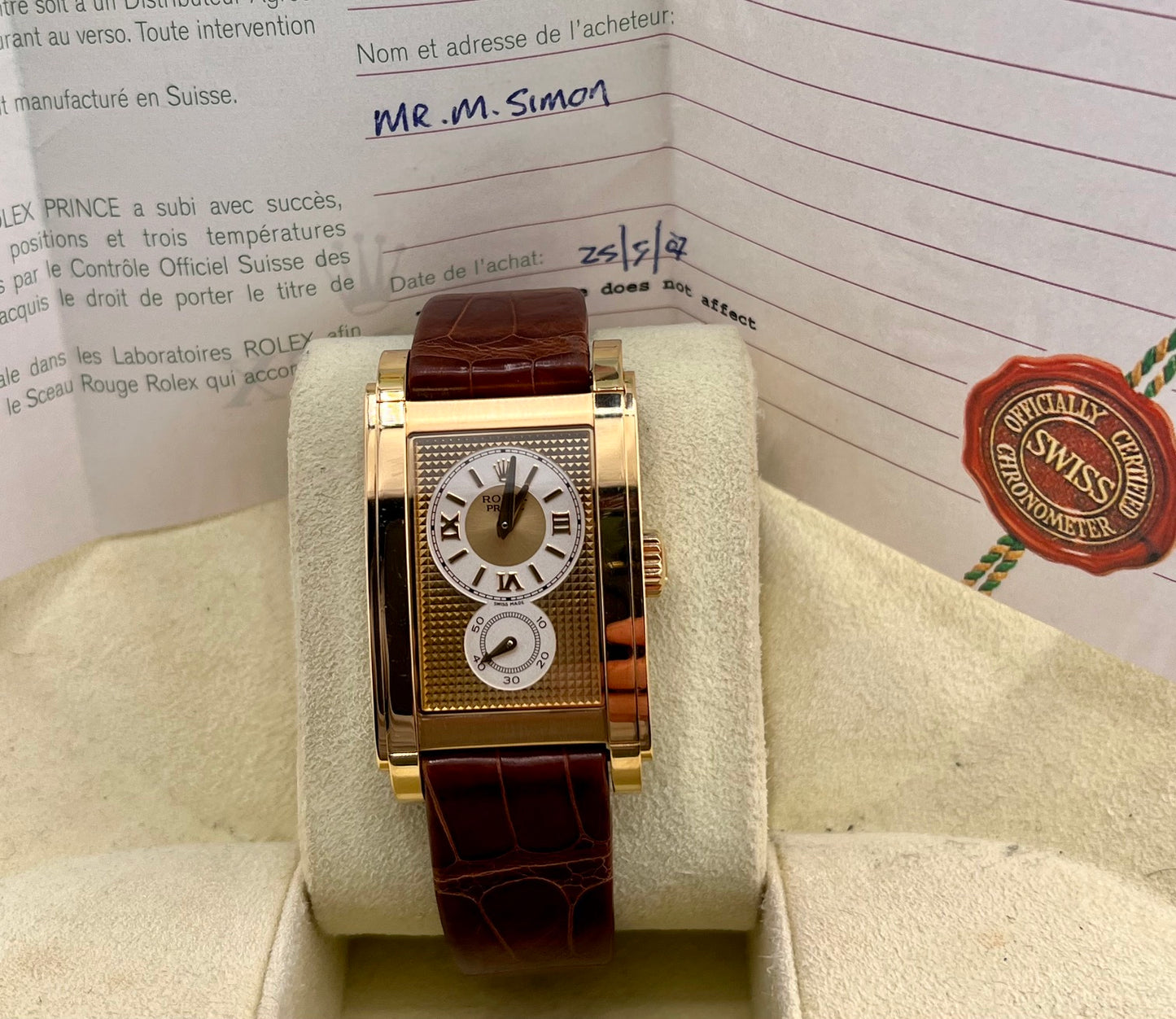 Rolex Cellini Prince 5440/8 Box&Paper 2007 UK