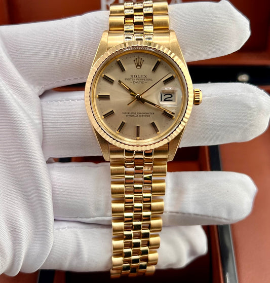 Rolex Oyster Perpetual Date 34mm 15038 Jubilèe 1981 only watch