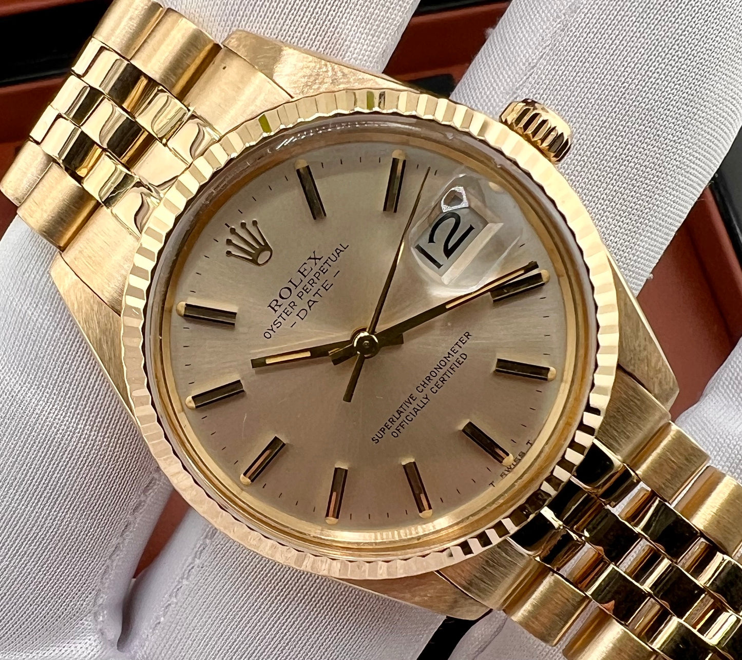 Rolex Oyster Perpetual Date 34mm 15038 Jubilèe 1981 only watch
