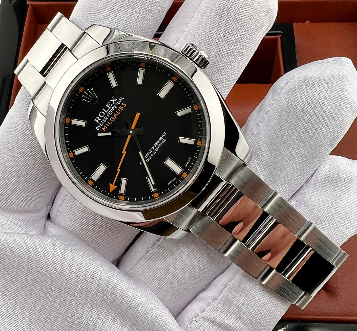 Rolex Milgauss 116400 Black Dial 2008 only watch 40mm