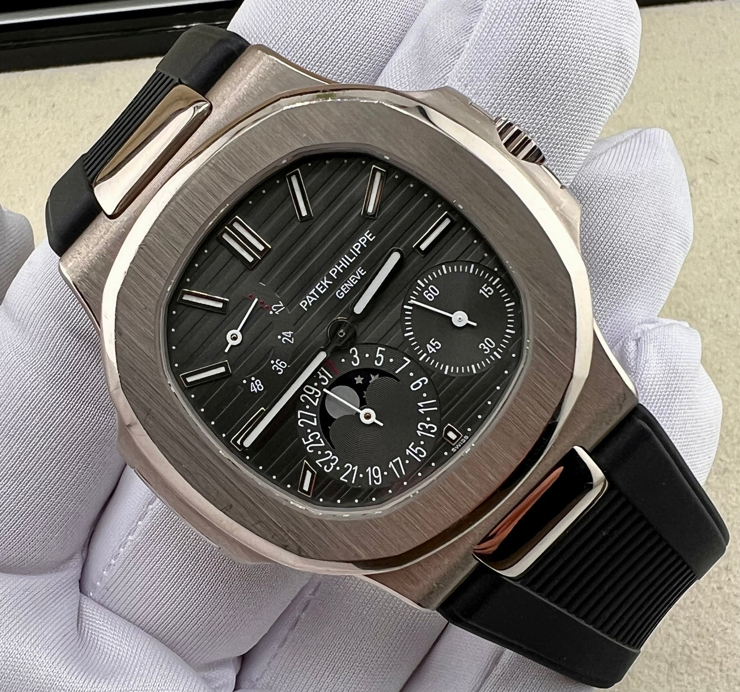 Patek Philippe Nautilus 5712G full set 2009 Punzone di Ginevra