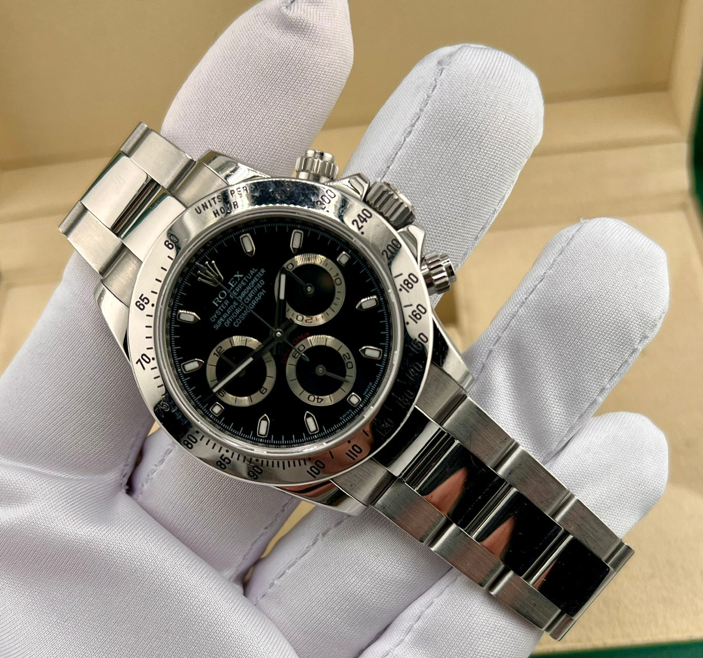 Rolex Daytona 116520 Black Dial 2009 Ser V , only watch , No Paper Rolex No Box