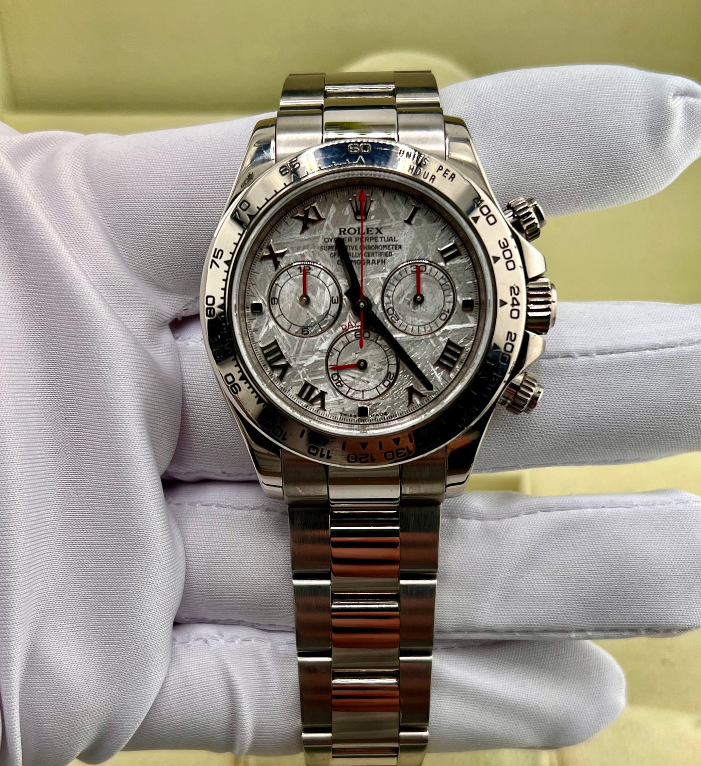 Rolex Daytona 116509 Meteorite Dial 2008 No Box No Paper Rolex 10links