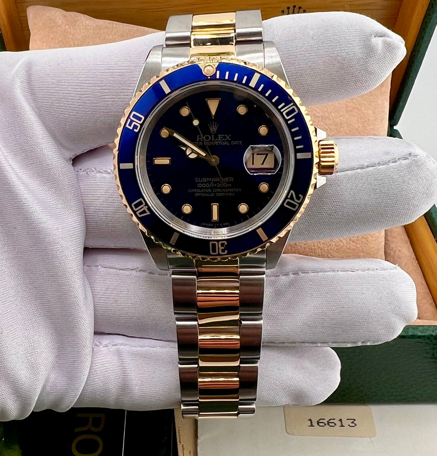 Rolex Submariner Date 16613 Blue Dial Full Set 1991 (Scozia)