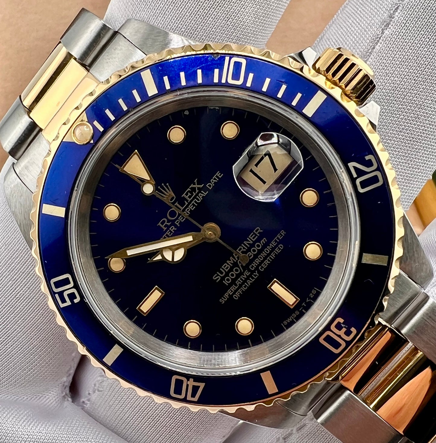 Rolex Submariner Date 16613 Blue Dial Full Set 1991 (Scozia)