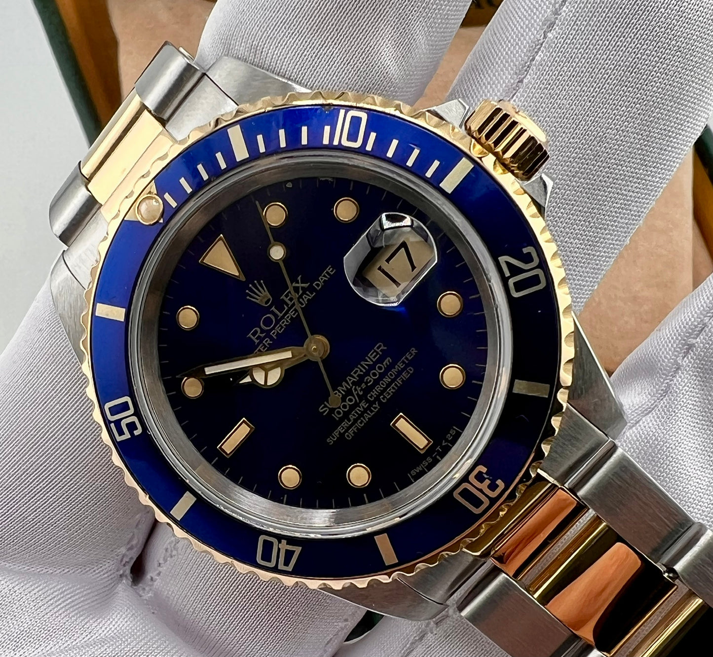 Rolex Submariner Date 16613 Blue Dial Full Set 1991 (Scozia)
