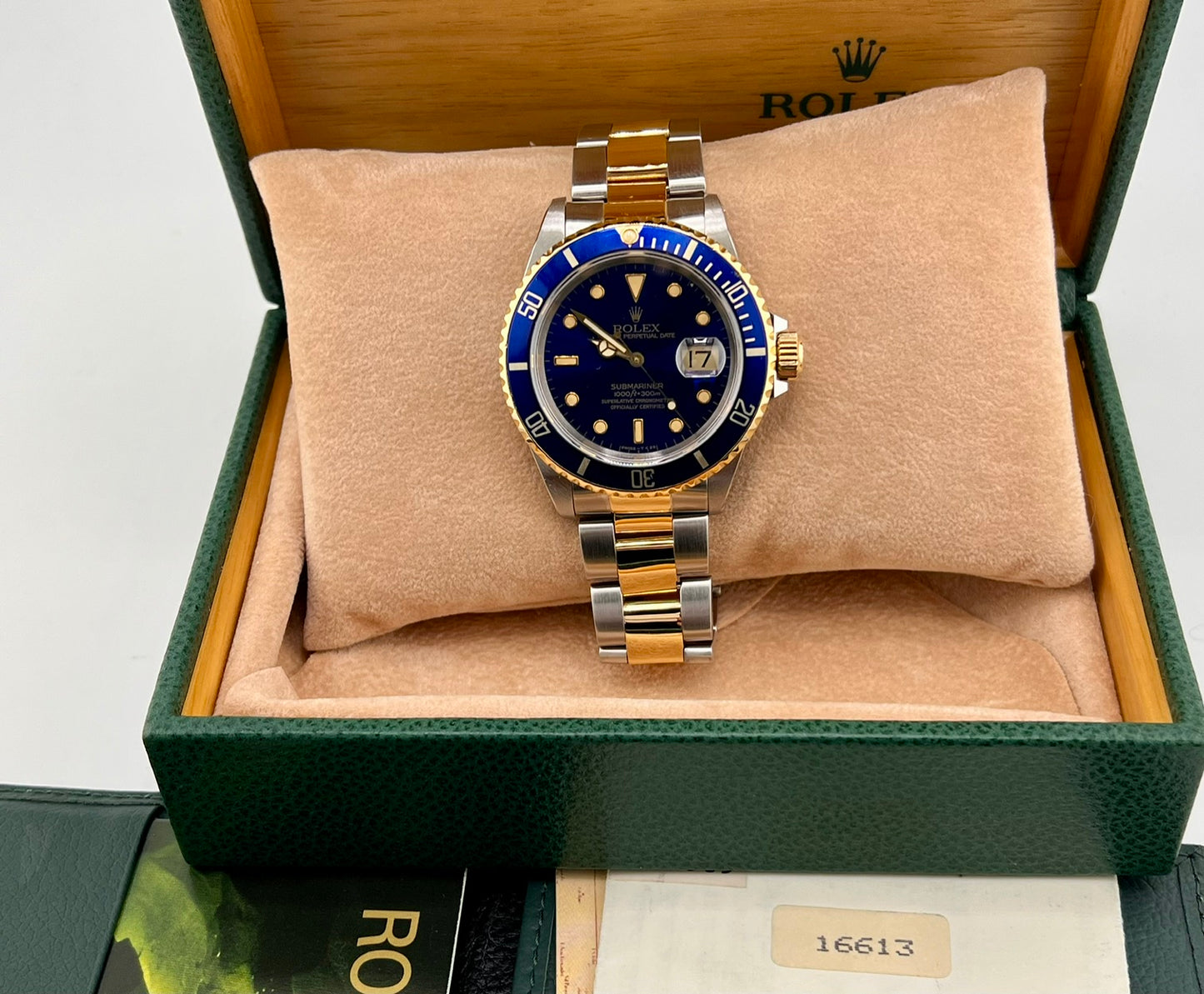 Rolex Submariner Date 16613 Blue Dial Full Set 1991 (Scozia)