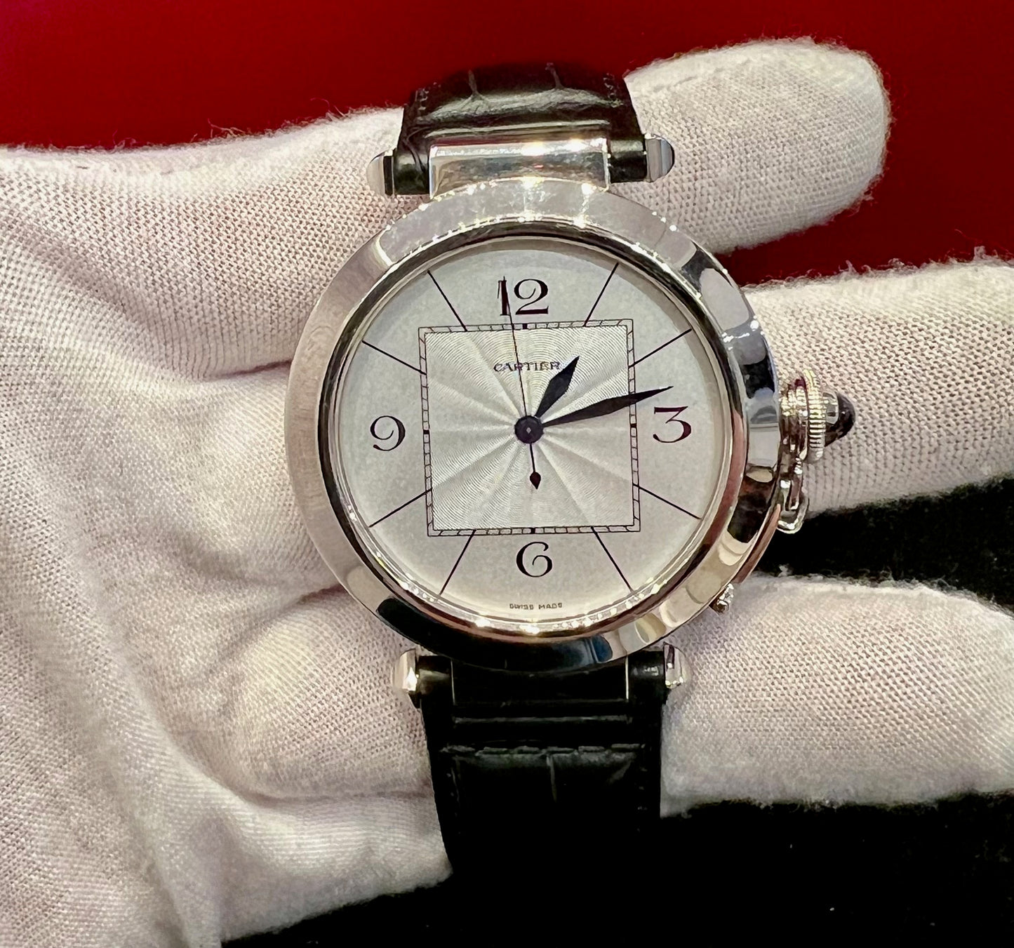 Cartier Pasha W3019851 Palladium 42mm white gold limited 99 pz