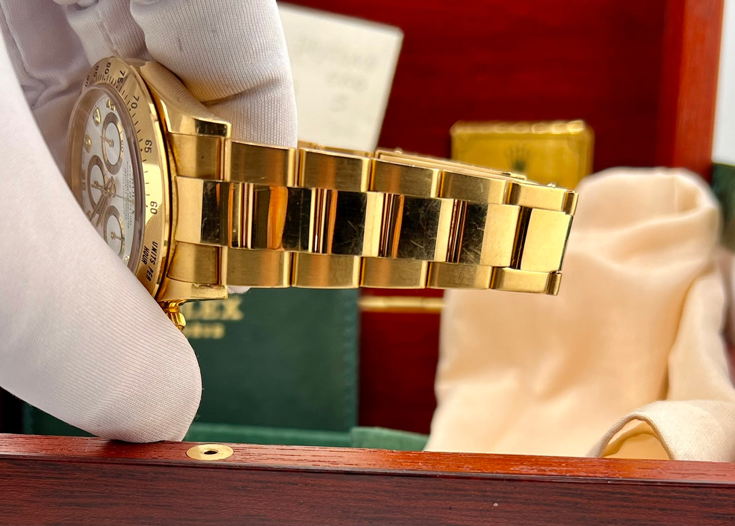 Rolex Daytona 16528 Zenith White Dial Index Diamond 1991 Box&Paper