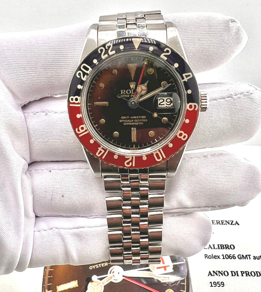 Rolex GMT-Master 6542 Brown ''Bachelite'' 1959 Expertise