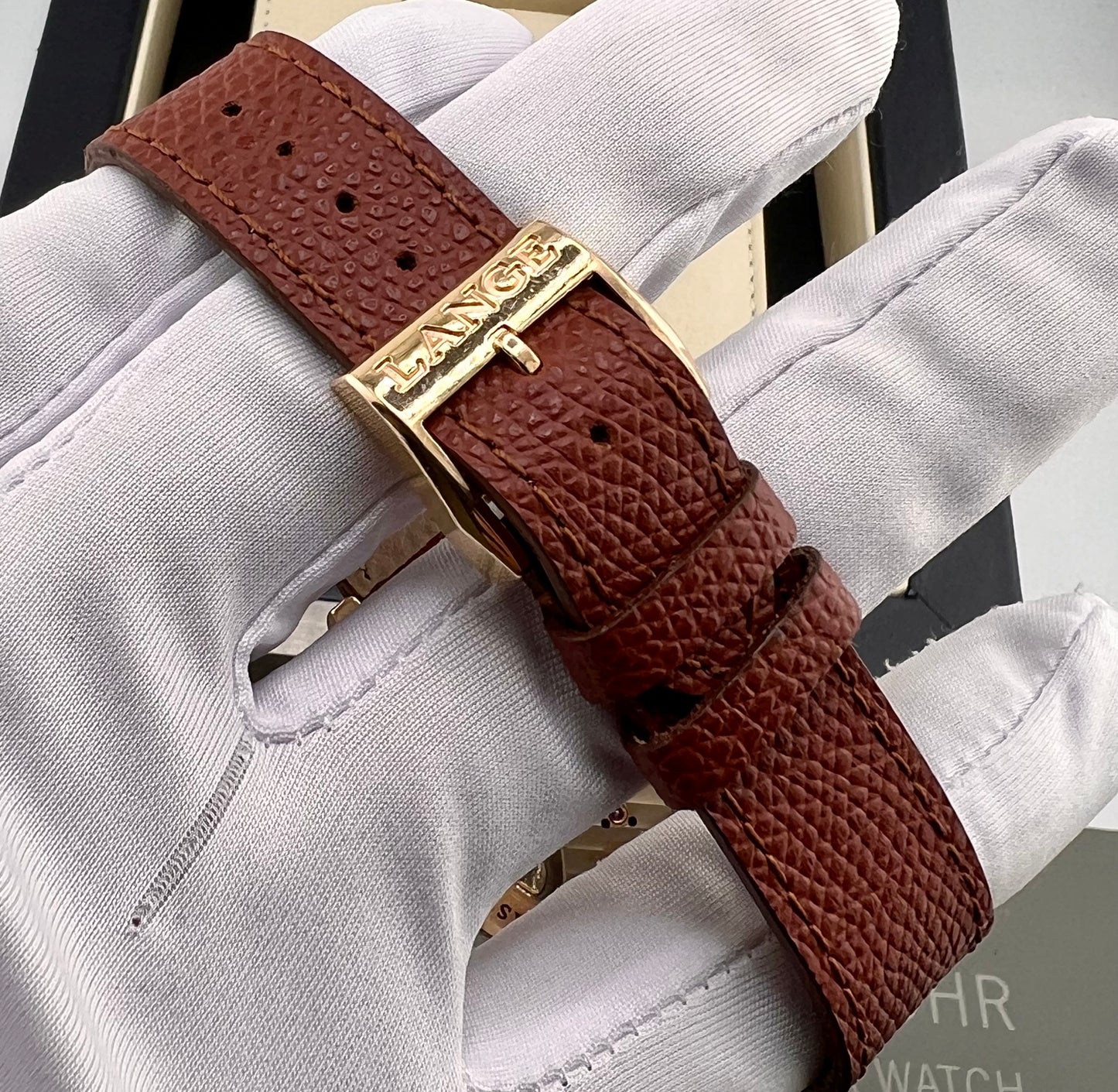 A. Lange & Söhne Lange 1 101.032 38,5mm Rose Gold Full Set 2006 Ita