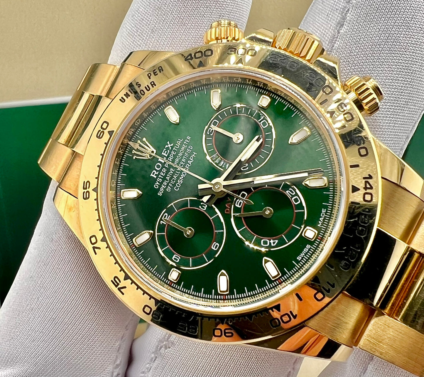 Rolex Daytona 116508 Green Dial Full Set 2020 Ita