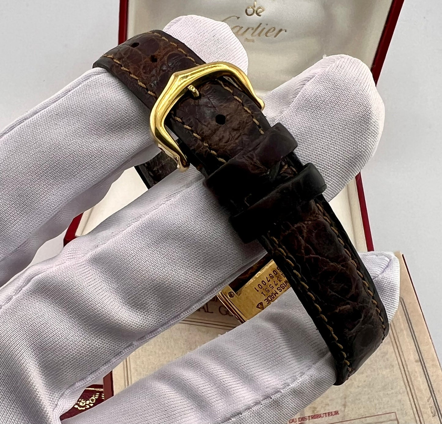Cartier Tank Vermeil 5057001 Full Set argent