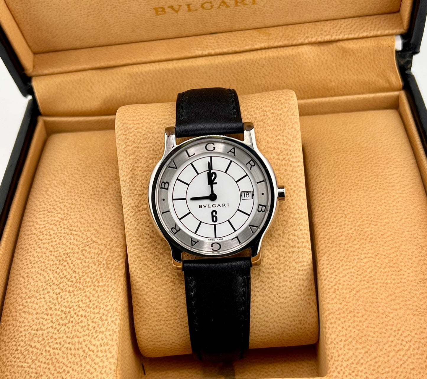 Bulgari Solotempo ST 35 S only watch 35mm quartz