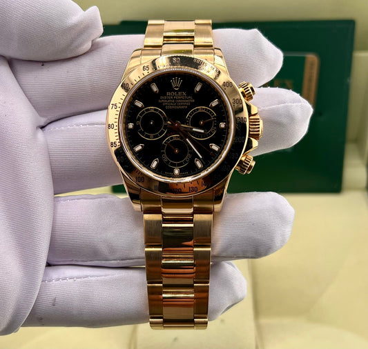 Rolex Daytona 116528 Black Dial 2008 Full Set (Germania)
