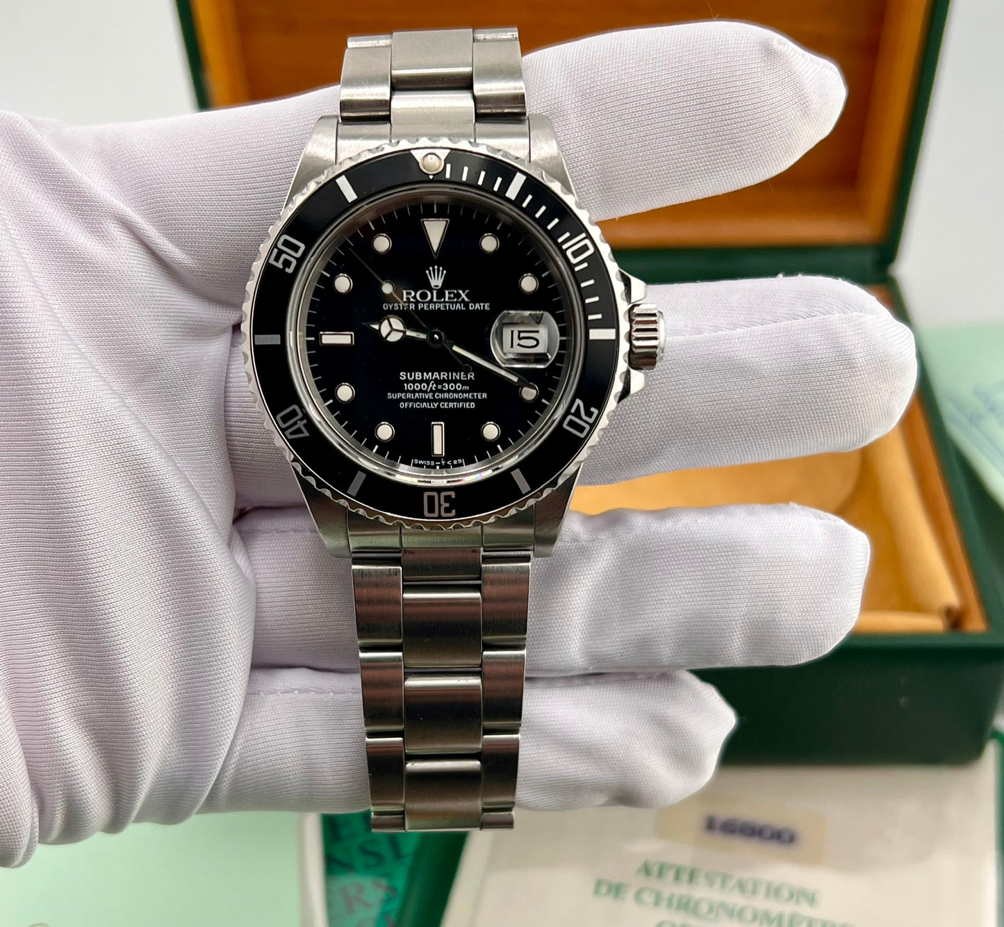 Rolex Submariner Date 16800 1988 Full Set (Svezia)